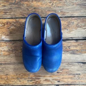 Dansko blue clogs size 39